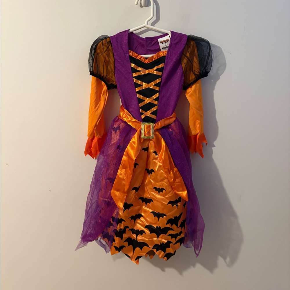 Spooktacular‎ Creations Witch Costume Girls Halloween Purple and Orange Size 3T